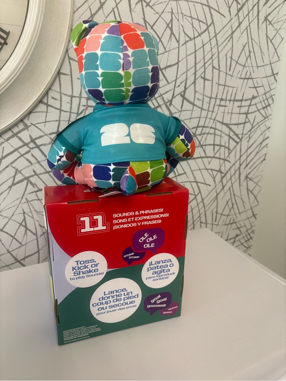 FIFA World Cup 2026 Plush Set Includes: Bear And Plush Soccer Ball With 11Sounds - Picture 10 of 15